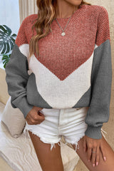 BEAUTIFUL I AM Round Neck Dropped Shoulder Sweater