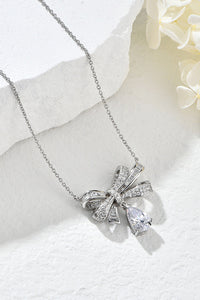 BEAUTIFUL I AM Teardrop Shape Jewelry 925 Sterling Silver Zircon Pandent Necklace