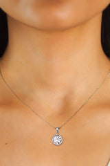 BEAUTIFUL I AM 2 Carat Moissanite Jewelry 925 Sterling Silver Necklace