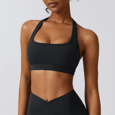 BEAUTIFUL I AM Halter Neck Sports Bra