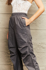 BEAUTIFUL I AM Drawstring Waist Pants with Pockets