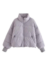 BEAUTIFUL I AM Zip Up Drawstring Winter Jacket Coat with Pockets