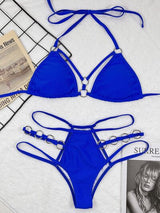 BEAUTIFUL I AM Cutout Halter Neck Two-Piece Bikini Swim Set