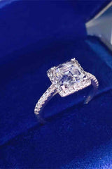 BEAUTIFUL I AM 2 Carat Moissanite Jewelry 925 Sterling Silver Ring