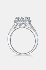 BEAUTIFUL I AM 3 Carat Moissanite Jewelry Halo Ring