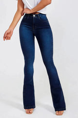 BEAUTIFUL I AM Button Fly Long Jeans