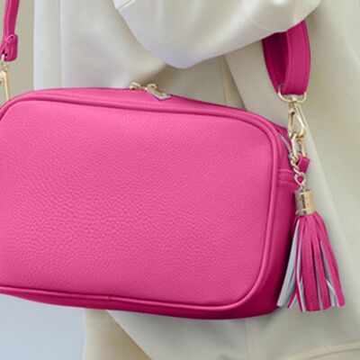 BEAUTIFUL I AM Tassel PU Leather Crossbody Bag