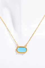 BEAUTIFUL I AM Copper 14K Gold Pleated Jewelry Pendant Necklace