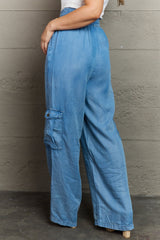 BEAUTIFUL I AM GeeGee Out Of Site Full Size Denim Cargo Pants