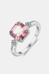 BEAUTIFUL I AM Morganite Jewelry 925 Sterling Silver Ring