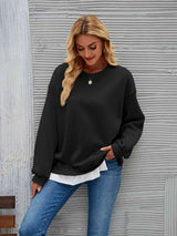 BEAUTIFUL I AM Round Neck Drop Shoulder Sweatshirt