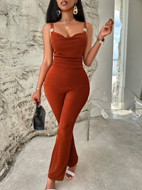 BEAUTIFUL I AM Cowl Neck Sleeveless Pants Jumpsuit