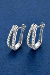 BEAUTIFUL I AM Moissanite Jewelry 925 Sterling Silver Earrings