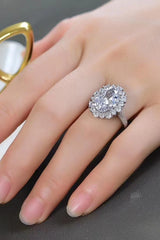 BEAUTIFUL I AM 8 Carat Oval Moissanite Jewelry Ring