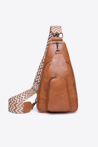 BEAUTIFUL I AM Take A Trip PU Leather Sling Bag