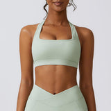 BEAUTIFUL I AM Halter Neck Sports Bra