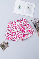 BEAUTIFUL I AM Leopard Print Elastic Waist Shorts