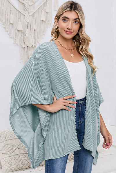 BEAUTIFUL I AM Open Front Dolman Sleeve Cardigan