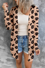 BEAUTIFUL I AM Printed Button Front Longline Cardigan