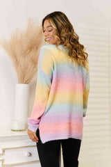 BEAUTIFUL I AM Gradient V-Neck Sweater