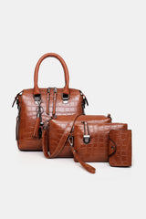 BEAUTIFUL I AM 4-Piece PU Leather Bag Set