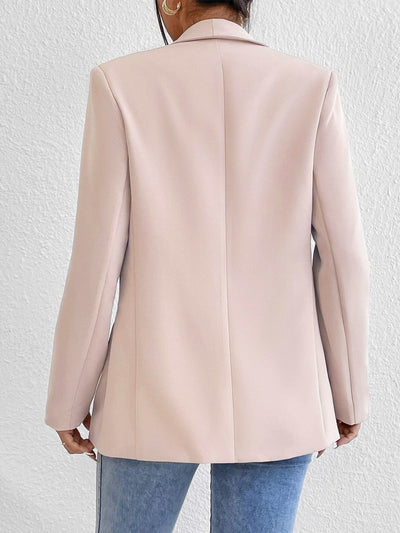 BEAUTIFUL I AM Shawl Collar Long Sleeve Blazer Jacket