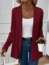 BEAUTIFUL I AM Open Front Long Sleeve Cardigan