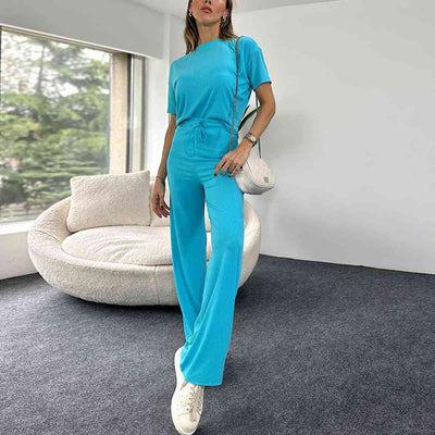 BEAUTIFUL I AM Short Sleeve T-Shirt and Drawstring Pants Set