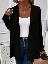 BEAUTIFUL I AM Open Front Long Sleeve Cardigan