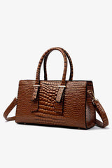 BEAUTIFUL I AM Textured PU Leather Handbag