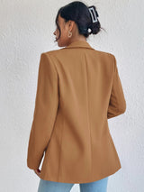 BEAUTIFUL I AM Shawl Collar Long Sleeve Blazer Jacket