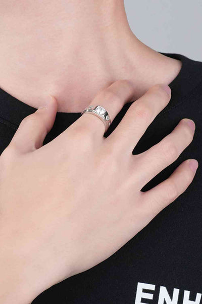 BEAUTIFUL I AM 1 Carat Moissanite Jewelry 925 Sterling Silver Ring