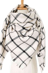 BEAUTIFUL I AM Plaid Imitation Cashmere Scarf