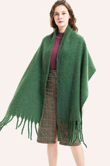 BEAUTIFUL I AM Fringe Detail Polyester Scarf