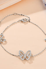 BEAUTIFUL I AM Moissanite Butterfly Shape Jewelry Bracelet