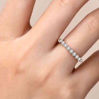 BEAUTIFUL I AM Moissanite Jewelry 925 Sterling Silver Ring