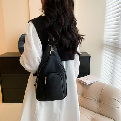 BEAUTIFUL I AM PU Leather Sling Bag