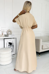 BEAUTIFUL I AM Surplice Neck Slit Maxi Dress