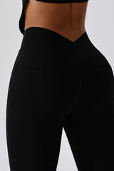 BEAUTIFUL I AM Wide Waistband Slim Fit Back Pocket Sports Leggings Active Wear