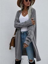 BEAUTIFUL I AM Open Front Long Sleeve Cardigan