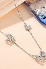 BEAUTIFUL I AM Moissanite Butterfly Shape Jewelry Necklace