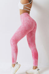 BEAUTIFUL I AM High Waist Tie-Dye Long Sports Pants Active Wear