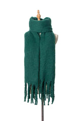 BEAUTIFUL I AM Fringe Detail Polyester Scarf