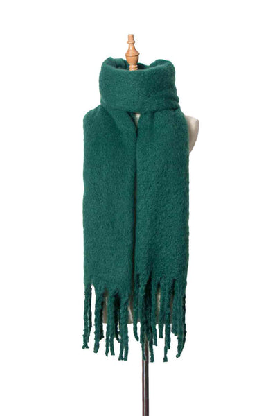 BEAUTIFUL I AM Fringe Detail Polyester Scarf