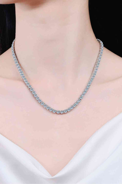 BEAUTIFUL I AM 31.8 Carat Moissanite Jewelry Rhodium-Plated Necklace