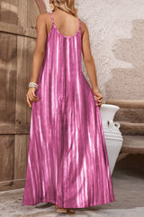 BEAUTIFUL I AM Tie-Dye Spaghetti Strap Maxi Dress