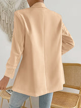 BEAUTIFUL I AM Shawl Collar Long Sleeve Blazer Jacket