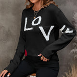 BEAUTIFUL I AM LOVE Round Neck Sweater