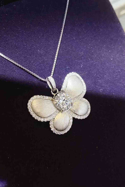 BEAUTIFUL I AM 1 Carat Moissanite Jewelry Butterfly Pendant Necklace