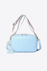 BEAUTIFUL I AM PU Leather Tassel Crossbody Bag